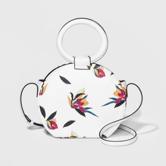 A New Day Floral Print Circle Crossbody Bag - Picture 1 of 8